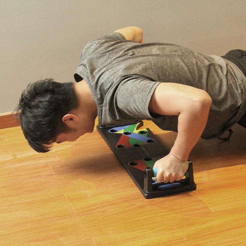 Color-Coded Push-Up Board for Targeted Muscle Training
