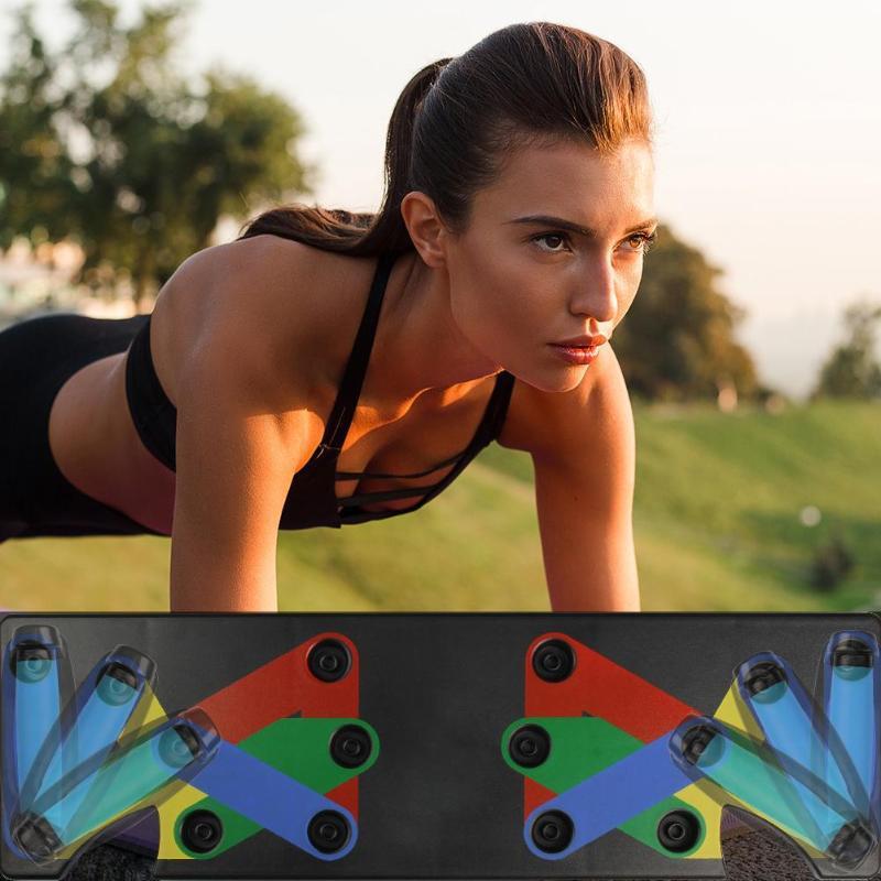 Color-Coded Push-Up Board for Targeted Muscle Training