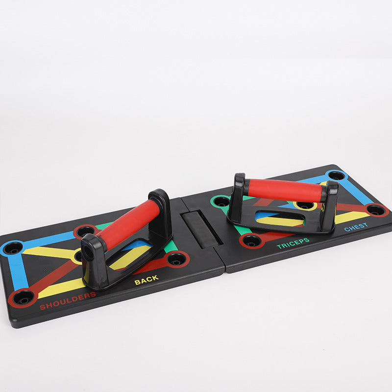 Color-Coded Push-Up Board for Targeted Muscle Training