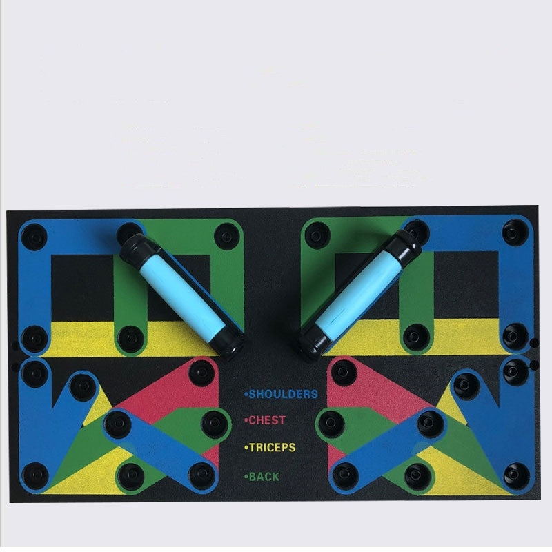 Color-Coded Push-Up Board for Targeted Muscle Training