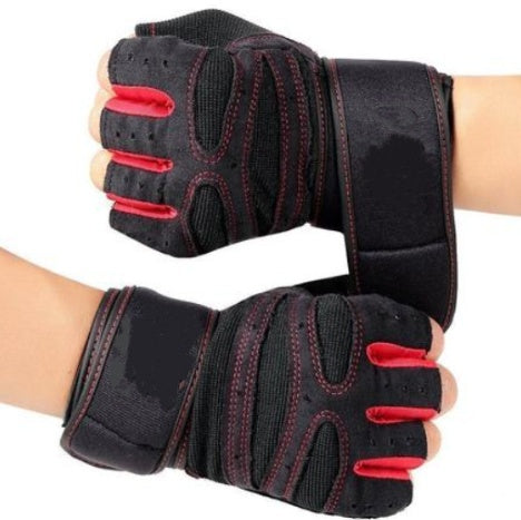 Gym gloves wrist support– Enhanced Grip & Protection
