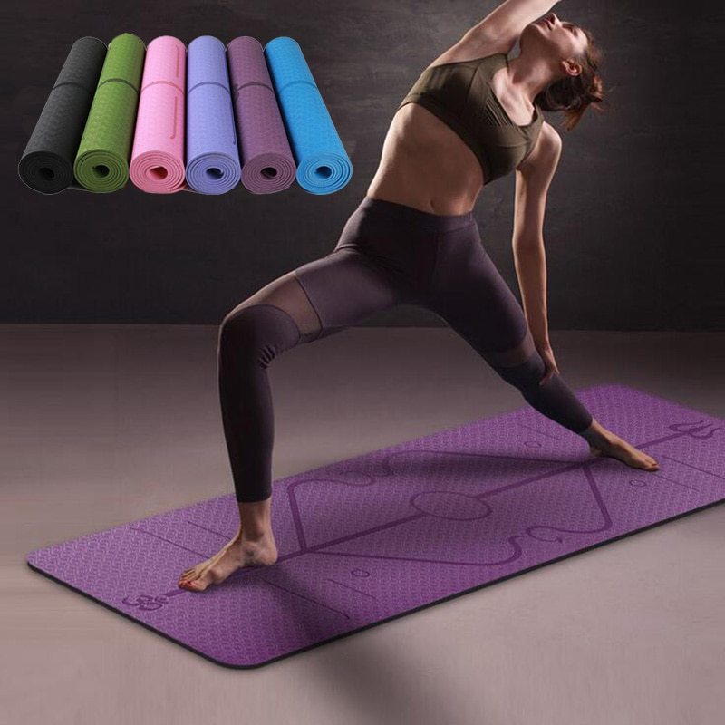 Tapete de Yoga Antiderrapante TPE - Exercício Casa Portugal - YourSportsPT