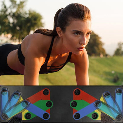 Color-Coded Push-Up Board for Targeted Muscle Training