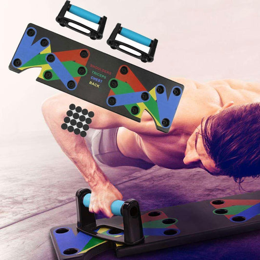 Color-Coded Push-Up Board for Targeted Muscle Training